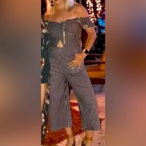 Etiquette Stripe Jumpsuit